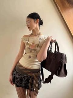 【 ❤︎ま様❤︎ 】平成ギャル　ダークコア　フェアリーグランジ　ギミック　原宿渋谷 フェアリーグランジ y2k ダークコア 平成ギャル バックダメージ