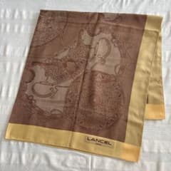 LANCEL 大判　ショール　ランセル　馬車　チェーン　ひざ掛け　肩掛け