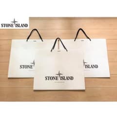 ストーンアイランド　紙袋 STONE ISLAND ストーンアイランド ショッパー 大 3枚セット 紙袋