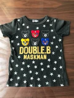 ♬ダブルB♬マスクマン  Tシャツ黒  120のサムネイル