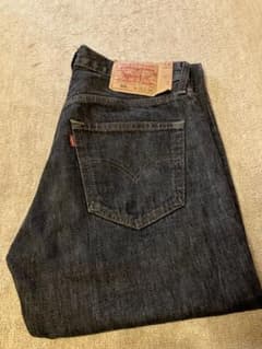 LEVI'S リーバイス 501 先染め デニムパンツ ボタンフライ ブラックのサムネイル