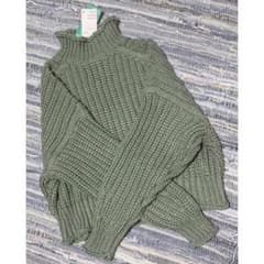 ニット セーター　H&M ニット　グリーン　Sのサムネイル