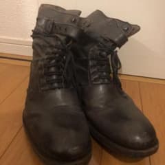 アルフレッドバニスター 黒 ブーツ レザー 革のサムネイル