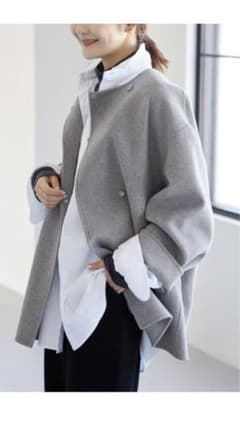 SLOBE IENA HAMILTONダブルフェイスショートコートのサムネイル
