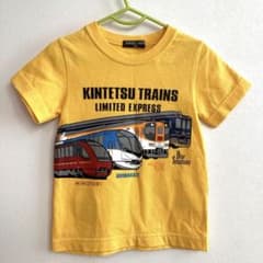 KINTETSU TRAINS Tシャツ 100　近鉄　電車　黄色　イエローのサムネイル