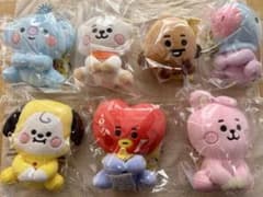 BT21 주름 봉제 인형 7 체 컴플리트 전종