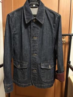 【値下げ】新品⭐︎ユニクロ デニムジャケット Gジャン コーデュロイ襟付きのサムネイル