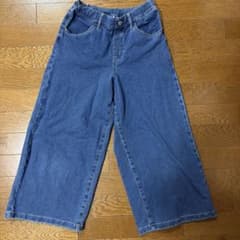 UNIQLO デニム ワイドパンツ 150cmのサムネイル