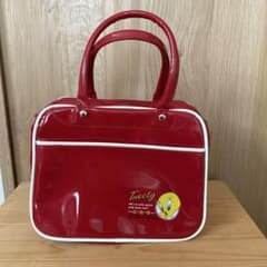 ☆美品☆ Tweety トゥイーティー エナメル ミニボストン バッグ レトロ