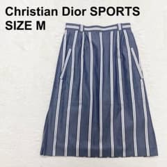 希少】クリスチャンディオールスポーツ ストライプ柄 フレアスカート 