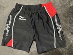 Mizuno 陸上 ショートタイツ 黒/赤のサムネイル