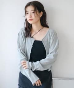 kastane チュールベロア2WAYカーディガンのサムネイル
