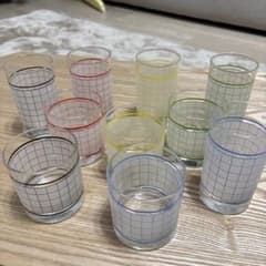 【昭和レトロ】佐々木硝子 HI FASHION ガラスコップセット 箱付 未使用のサムネイル
