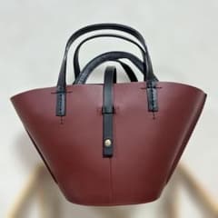 ikot レザーバッグ many way カゴバッグ イコット ファー - メルカリ