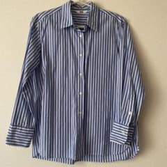 UNIQLO ストライプシャツ ブルーのサムネイル