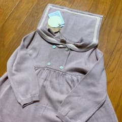 タグ付き未使用　テータテート　セーラーニットチュニック　95のサムネイル