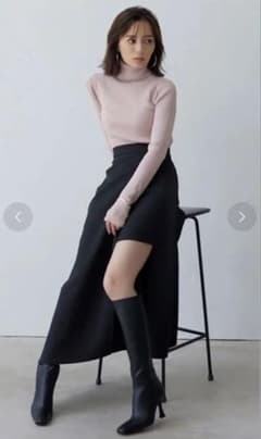 anuans】アシンメトリーレイヤードスカートM - メルカリ