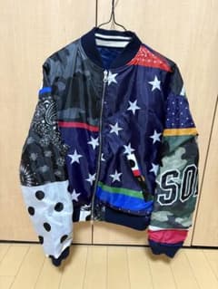 SOPHNET. パッチワーク MA-1 ジャケット Sサイズのサムネイル