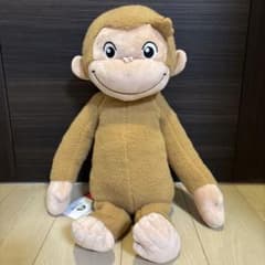 【新品】おさるのジョージ スーパーラージぬいぐるみ ふわもこ 44㎝