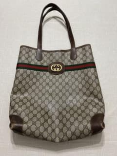GUCCI オールドグッチ GG柄 トートバッグ シェリーラインのサムネイル