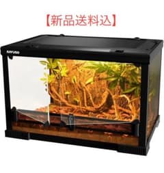 KAYUSO ガラス飼育ケージ 50x30x35 cm 新品送料込】KAYUSO爬虫類 飼育ケージ 正面開閉 幅50x奥行30x