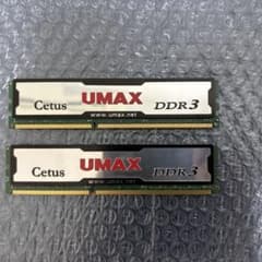 UMAX Cetus DDR3 4GB メモリー 2枚セットのサムネイル