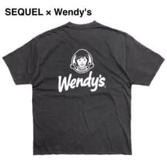 ☆シークエル × ウェンディーズ バックプリント ロゴ 半袖 Tシャツ 
