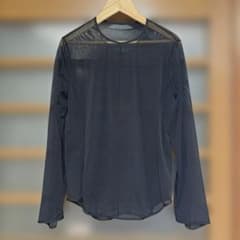 UNIQLO×Mame Kurogouchi シアートップス 黒 長袖 - メルカリ