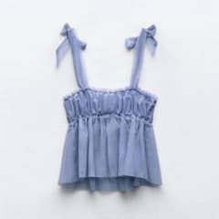 ZARA チュールキャミソール ブルーのサムネイル