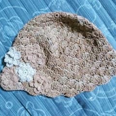 ポンポネットやわらか麦わら帽子56センチのサムネイル