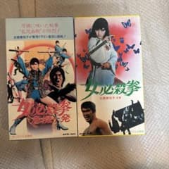 希少・動作未確認】女必殺拳＋危機一髪 VHS 2本セット 志穂美悦子 東映