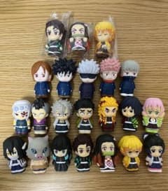 鬼滅の刃　呪術廻戦　ソフビィ　指人形　22体のサムネイル