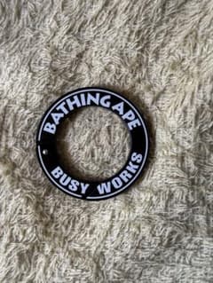 【A BATHING APE 丸型 カラビナ BLACK】