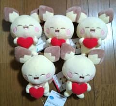 포켓피스 봉제인형 Mellow Heart 피츄