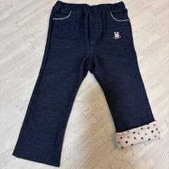 ミキハウス パンツ デニム ウサギ刺繍のサムネイル