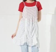 レース キャミワンピース ホワイトのサムネイル