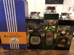 昭和レトロ　卓上ライター　ミニチュアボトルのサムネイル