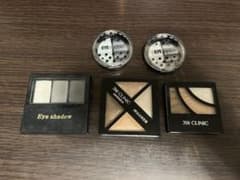 アイシャドウ 5点セット 3W CLINIC他 ラメ ブラック ホワイト 新品込のサムネイル
