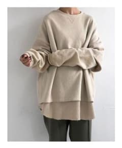 新品未使用！トゥデイフル Layered Cotton Sweatのサムネイル