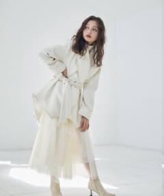 【Riu】 Big collar rever coatのサムネイル