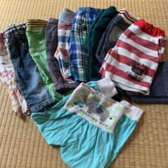 男の子　子供服　100㎝　まとめ売り　保育園　パンツ　ズボン　セット　デニムのサムネイル