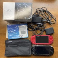 PSP3000 SONY 상자, 부속품 첨부 본체 2대, 케이스 2개, 소프트 2개 세트
