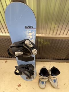 キッズサイズ スノーボード ブラック 調整可能バインディング 19