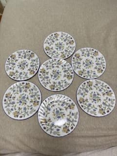 MINTON  ♪  HADDON HALL BLUE  7枚セットのサムネイル