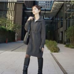 L'Or ハーフジップ ニットワンピース Laubeblancのサムネイル