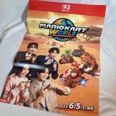 B2ポスター マリオカートワールド 販促 Switch2 snowman 非売品