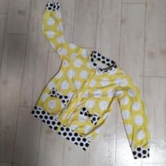 FOインターナショナル☆水玉模様 ラッシュガード イエロー☆サイズ110のサムネイル