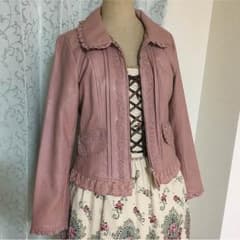 新品＊axes＊レザージャケット＊M＊ピンクのサムネイル