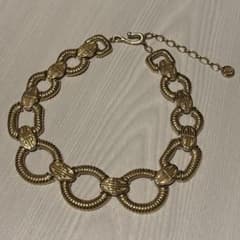 ヴィンテージ ジバンシー ネックレス 大ぶり 極太 ゴールド 金色 