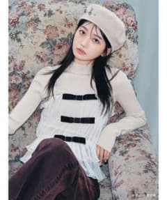 【新品未使用】LILY BROWN リボンビスチェセットニットトップスのサムネイル